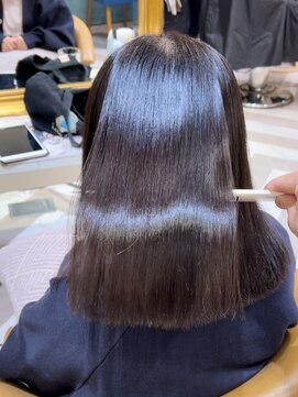 ロンドアベニール 北千住(Lond avenir) イメチェン外ハネボブ美髪ワイドバングレイヤー髪質改善縮毛矯正