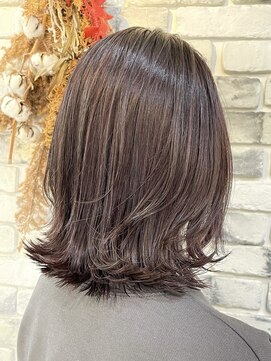 アルファ 我孫子店(alpha) 切りっぱなし/外はね/ピンクカラー/白髪ぼかし/我孫子