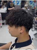ツイストスパイラル/縦落ちパーマ/無造作パーマ