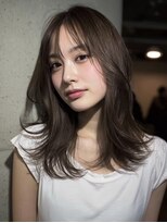 ハーツ(Heart's)&nbsp;ミディアム×白髪ぼかしカラー３０代４０代５０代６０代