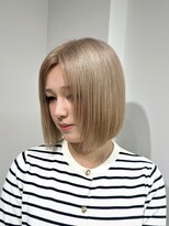 エゴ 池袋(EGO)&nbsp;切りっぱなしボブミルクティーベージュ