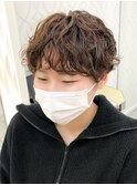 大人ショートボブ/刈り上げショート/パーマ/20代30代