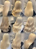 ベレーザ 渋谷(BELEZA) 17349全頭ブリーチ抜きっぱなしブロンド金髪ホワイトブロンド