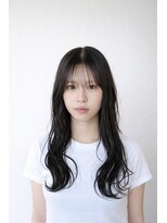 ヘアートラム(HAIR TRAm.)&nbsp;地毛風グレージュ×お顔周りレイヤーで魅せる透明感セミロング