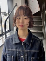 ボウ(BOW)&nbsp;ミニボブパーマ　　[ショート/ボブ/レイヤー/顔まわり/パーマ]