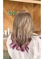 エイト 沖縄豊崎店(EIGHT toyosaki)&nbsp;【EIGHT豊崎】お客様スタイル_ 毛先に映えるピンクカラー