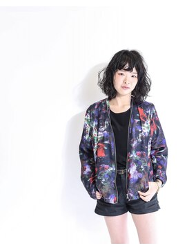 ニコヘアー(niko hair) ウェーブ×黒髪×ウェット☆