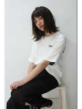 アフェクト(afect) 外ハネボブ×ダークアッシュブラウン