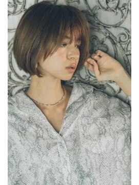 ミンクス 銀座店(MINX) シースルー厚めバング×スリークボブ