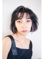 ピズム(PISM)&nbsp;耳かけワンレンニュアンスボブ/アッシュブラック