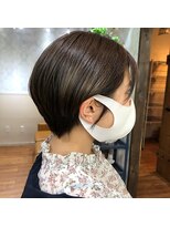 レップ(REP) 【お客様スナップ】ばっさりショート×マットベージュカラー