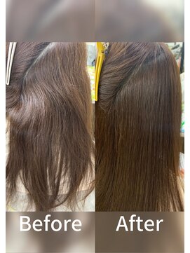 シルエットヘアメイク(silhouette hair make) 【お客様施術例】縮毛矯正×艶髪ストレート