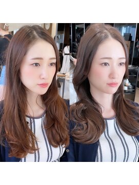 アフロート ギンザ(AFLOAT GINZA) AFLOATGINZA【仲道弘泰】センター分け美人前髪【before→after】