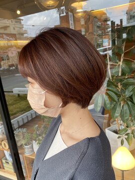 キュオンシア(CUEON. ciea) 伸ばしかけショート×ココアブラウン