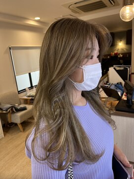 グレース バイ ポルテ(grace by PORTE) ハイトーンカラー/阪急岡本/ハイトーンベージュ/ダブルカラー