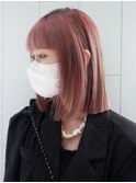 ピンク塩基_チェリーブラウンフェミニンロング_ba414661