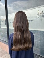 ミック ヘアアンドメイクアップ 直江津店(miq Hair&Make up)&nbsp;グレージュブラウン×ゆる巻き