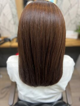 ヘアーカルチャー 小倉台店 HAIR CULTURE セミロングストレート艶髪大人可愛い丸みロング