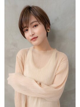 ケアリー 流山おおたかの森(Carelly) 大人かわいい前髪セシルカットココアブラウンフリンジウェーブ