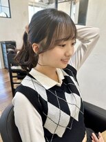 結んでも可愛いおくれ毛カット