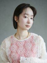 アイティー バイ アルバム 中野店(IT by ALBUM) レイヤーボブ_グレーベージュレイヤーロング前髪パーマ_39602