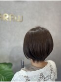 美シルエット丸いショートグラデーション