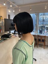 キャンバス バイ ネオリーブ 横浜西口(Canvas by neo.)&nbsp;ぷつっとボブ ミニボブ ブルーブラック sn