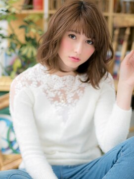 カバーヘア イヴ 戸頭店(COVER HAIR EVE) フレンチカジュアルくせ毛風ゆるふわミディc6戸頭20代30代40代