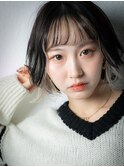 ミストバングフェイスフレーミングショートボブv戸頭10代20代