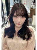 20代30代大人美人小顔ブリーチなし韓国ヘアヘーゼルミルクティー