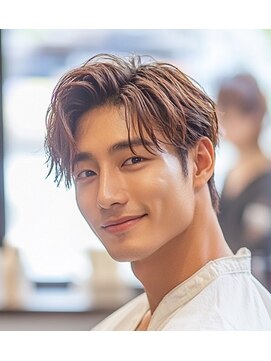 メンズ ルシードスタイル アウラ 松戸市五香(LUCIDO STYLE Aura) アップバングショート【松戸#五香#白髪染め#カラー#髪質改善】