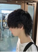 ツイストスパイラルパーマ　メンズサロン　マッシュカット　韓国