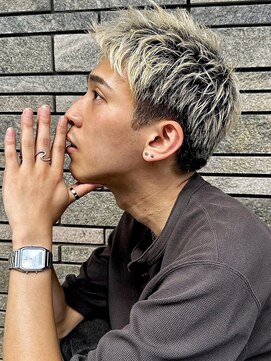 トルネード(TORNADO) Wild & Bleached Two-Block Style Men's cut A0828