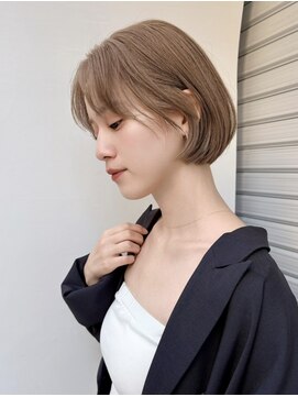 トルネード(TORNADO) 外国人風ボブパーマ モカベージュカーテンバング海外ガールt1126