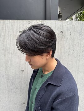 毛流れセンターパート