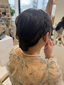 【中里恵梨】シニヨンヘア/ボブ/参列ヘア/アップヘア/ヘアセット