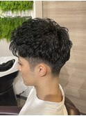 メンズニュアンスパーマシャドースパイラル