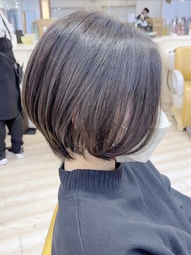 モリオ フロム ロンドン 成増店 【morio成増/児玉】丸みショート 黒髪 髪質改善