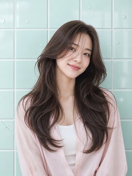 ヘアーサロン 6(hair salon) 韓国風くびれレイヤーロング