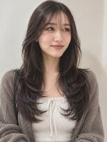 キース ヘアアンドメイク 恵比寿(kith. hair&make)&nbsp;透明感オリーブグレージュ/レイヤーカット/顔まわりカット