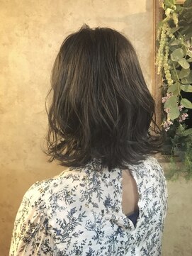 ヘア ドレス リッケ(hair dress lykke) 【lykke】くせ毛風無造作ロブ×mat Ash