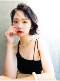 リベルテ銀座　20代大人暗髪ミディアムボブ