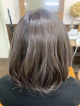 サロンドマックス(salon de max) 《salon de max》ふんわりボブ☆深みアッシュ