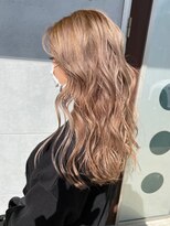 グラム 岡崎南店(gram)&nbsp;柔らかいミルクティーベージュカラー＿ブリーチ１回＿透明感_44