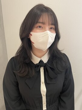 ヨーク(YOKE) 【 YOKE 】レイヤーミディアム小顔大人かわいいくびれ韓国