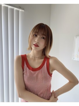 シュルール(chorule) 切りっぱなしボブ×透明感カラー【鈴木翔】