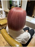 髪質改善×ペールピンク