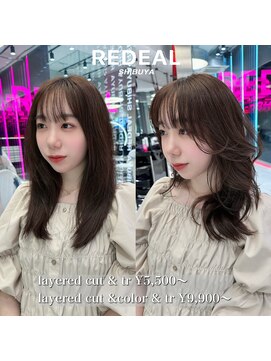 レディアル 渋谷(REDEAL) ワンホンヘア/韓国ヘア/前髪[レイヤーカット/渋谷]