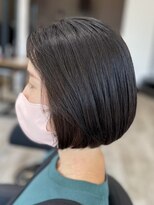 アトリエコア(Atelier Coa)&nbsp;顔周りレイヤーカットグレージュカラーくびれボブショートカット