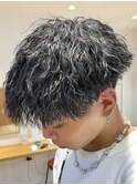無造作ツイストスパイラルMIXパーマ/メンズマッシュショート